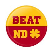 USC Trojans Beat Notre Dame Button
